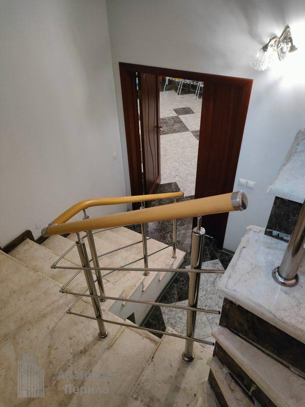 Перила с ПВХ поручнем