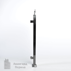 Стойка квадратная со стеклодержателями Стойка квадратная со стеклодержателями